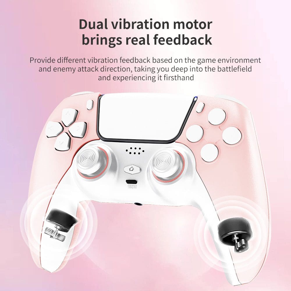 Wireless Controller Compatible Ps Ps Switch Android Ios Gamepad With Mah Battery Turbo Programming Button Hall